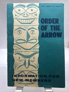 WWW BSA Information for New Members Order Of Arrow #5004 Co1968 77M272 - Foto 1 di 3
