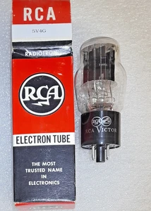 Tubo de vacío equilibrado 5V4G RCA, B&K 747B probado - combinará envío - Imagen 1 de 3