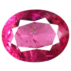 0.85 ct AAA+ Unbelievable Oval (8 x 6 mm) Reddish Pink Rubellite Tourmaline - Picture 1 of 1