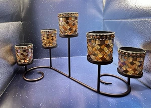 Nuevo Centro de mesa Partylite Global Fusion Mosaico Vela Multi Votiva P9200 Retirado - Imagen 1 de 23