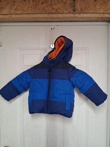 Oshkosh B’Gosh Kleinkind Jungen 18M Fleece gefüttert Kapuze gefütterte Jacke Wintermantel - Bild 1 von 11