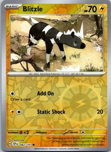 Blitzle Common SV08: Surging Sparks 062/191 NM Reverse Holo - Picture 1 of 2