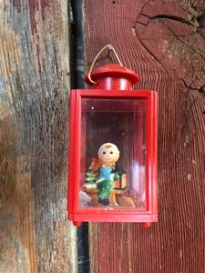 Vintage Decorazione Natalizia Bambino Interno Lanterna Plasic Hong Kong.......z5 - Foto 1 di 6