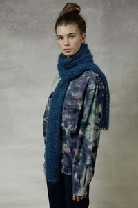 Lang Yarns MOHAIR LUXE instrucciones de punto bufanda para descargar diseño - Imagen 1 de 3