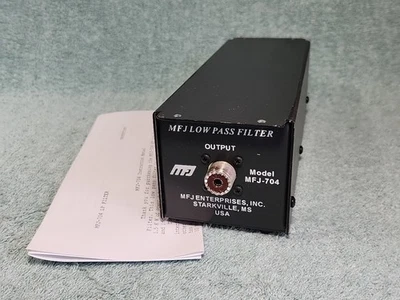 🔥 FILTRO PASO BAJO MFJ-704 + INSTRUCCIONES PARA RADIOAFICIONADO HF CB 1.8-30 Mhz 1.5KW Foto 1 de 4