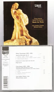 Henry Vieuxtemps - Viola Sonata/Franck- Violin Sonata, Signed by Tomter, Simax - Picture 1 of 2