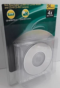 Memorex CD-RW 8cm Rewritable 210 mb CD-R Storage 4x Multi Speed 3-Pack NEW - Picture 1 of 4