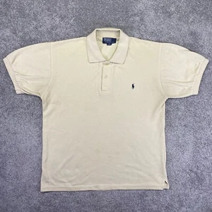 Camisa Ralph Lauren Para Hombre XL Beige Calce Regular Mangas Cortas Polo Informal - Imagen 1 de 10