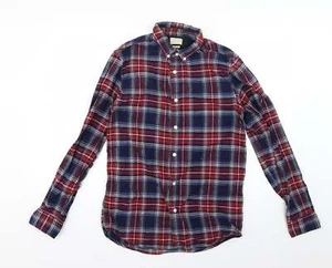 Selected Mens Check Cotton blend Size M Collared - Picture 1 of 12