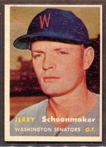 1957 Topps Set-Break #334 Jerry Schoonmaker EX-EXMINT *JAYSACE* - Bild 1 von 2