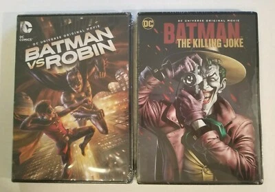 2 DC Universe DVDs Lot Batman vs Robin and Batman: The Killing Joke NEW/SEALED Foto 1 de 4