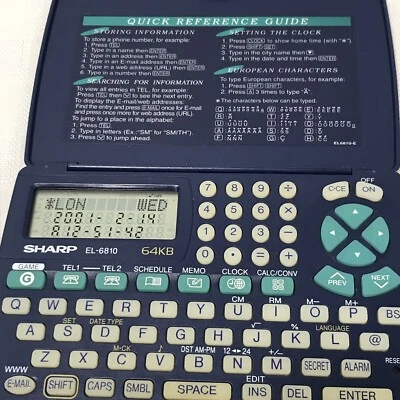 Organizador electrónico Sharp EL-6810 64kb Foto 1 de 4