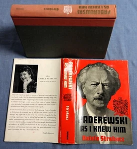 PADEREWSKI AS I KNEW HIM BY ANIELA STRAKACZ 1949 HC/DJ ILLUSTRATED - Picture 1 of 5