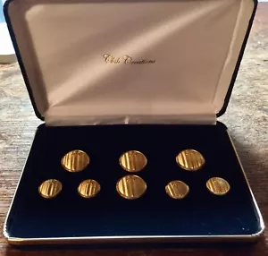 VINTAGE SWORD BLAZER BUTTONS SPORT JACKET 8 PIECE SET NIB HIGH END 4 Lg. 4 Small - Picture 1 of 12