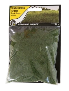 Woodland Scenics FS625 Static Grass 12mm Dark Green NEW The Field System - Picture 1 of 1
