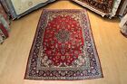 _ANTIQUE_HAND-MADE_RUG_5'X8' GENUINE TRADITIONAL100% NATURAL WOOL