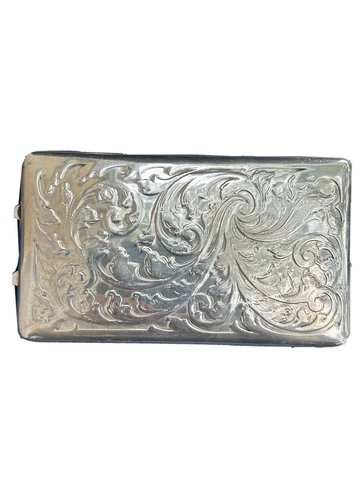 Blackington Sterling Calling Card Case Roccoco Cover