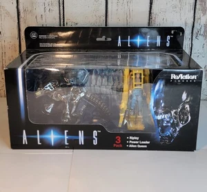 2019 ALIENS Queen RIPLEY Power Loader action figure 3 pack NEW Funko Reaction - Picture 1 of 11