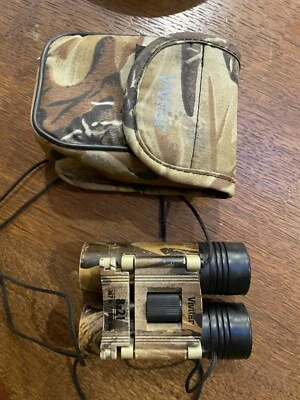 VIVITAR 8 x 21 Camouflage BINOCULARS + Carrying Case, Neck Strap - Image 1 of 4
