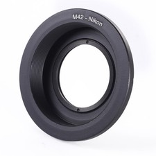 M42 Screw Lens to Nikon AI F Mount DSLR Camera Adapter Ring with Optical Glass