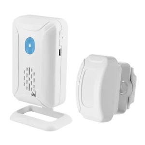 PIR Motion Sensor Detector Loud Horn 8 Ringtones Birdsong Alarm Mute Mode Home - Picture 1 of 12