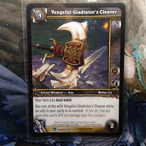 World of Warcraft (WOW) Fields of Honor "Vengeful Gladiator's Cleaver 180/208 X1 - Picture 1 of 1