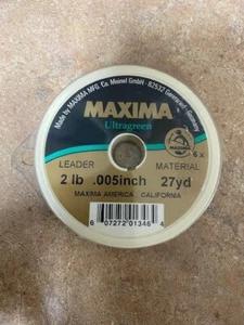 Maxima Leader Wheel 2 Lb Fishing Line Ultragreen - Picture 1 of 1