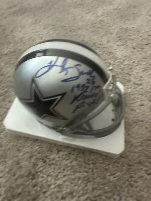 凯文·史密斯迷你头盔达拉斯牛仔签名亲笔签名 1992 年第一轮挑选 JSA — 第 1/3 张图片