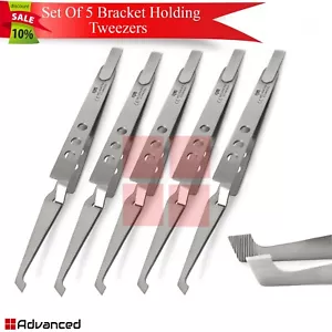 5 Stck. chirurgische Reverse Action Pinzette Ortho Halterung Halten Platzieren Pinzette Neu - Bild 1 von 2