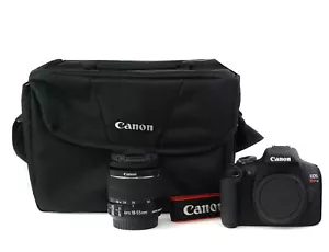 Canon EOS Rebel T7 DSLR Camera EF-S 18-55mm and EF 75-300mm Double Zoom Lens Kit - Picture 1 of 12