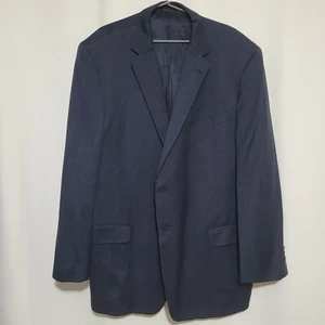 Men Size 50 L Long Tollegno 1900 Navy Blue Blazer Suit Jacket Sport Coat - Picture 1 of 8