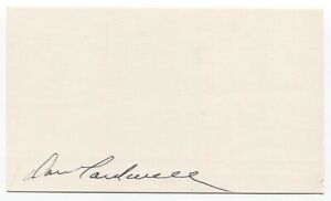 Don Cardwell Signed 3x5 Index Card Autographed Baseball 1969 New York Mets