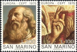San Marino 1975 Europa/Guercino/St Marinus/Artists/Art/Paintings 2v set (ex1042) - Picture 1 of 1