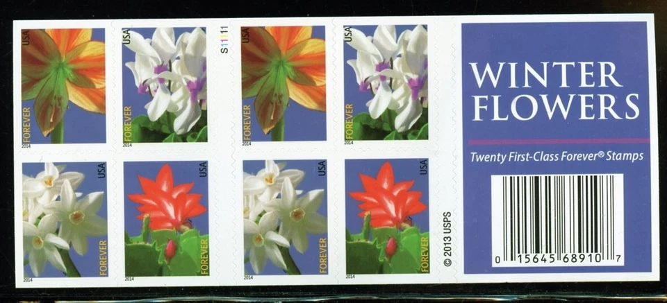 UNITED STATES  SCOTT #4864/65 WILD FLOWERS COMPLETE BOOKLET(20) MINT NH - Image 1 of 1