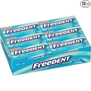 Freedent (12er Pack) WRIGLEY'S Spearmint Kaugummi, 15 Stick - Bild 1 von 1