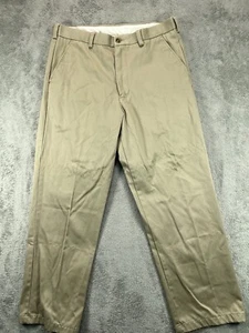 George  Mens Khaki Pants 34x30 Dress Chino Khaki Actual 35x29 GM00254 - Picture 1 of 7
