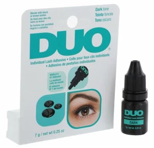 DUO Cepillo Individual Pestañas Postizas Pegamento Invisible Tono Oscuro Color - Imagen 1 de 1