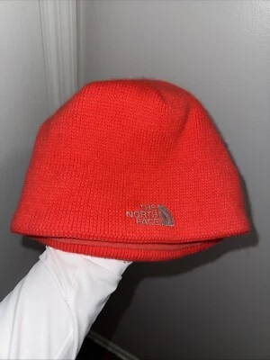 The North Face Logo Gorro Elástico Forrado de Vellón Invierno Oreja Calentador Rosa/Rojo OSFM Foto 1 de 4