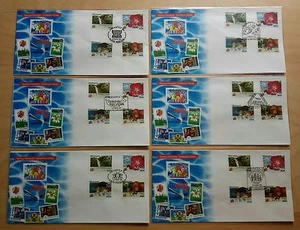 Malaysia 1994 ASEANPEX Overprint Stamps complete 6 FDC Exhibition Cachet (rare) - Picture 1 of 5