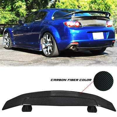 For Mazda RX-8 2004-11 52" Carbon Fiber Spoiler Wing Rear Trunk Wing GT Style - Image 1 of 4