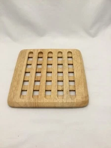 7.75” Square Bamboo Trivet, Thailand - Picture 1 of 2