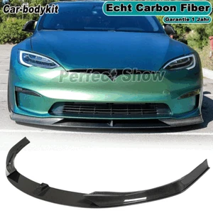 Alerón delantero de carbono para Tesla Model S Plaid - Imagen 1 de 14