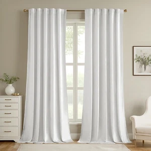 Cortinas de terciopelo MIULEE 96 pulgadas - Cortinas de lujo W52 x L96 pulgadas, 2 paneles - Imagen 1 de 8