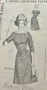 Spadea Designer N-1014 Anthony Blotta 1960’s Dress #VintageSewingPattern 10 B34 - Bild 1 von 3