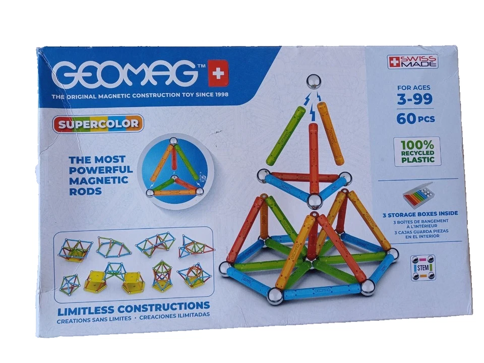 Geomag - SUPERCOLOR 60 Teile - Bild 1 von 2