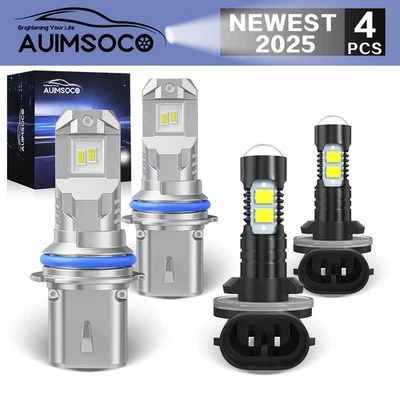 For Nissan Quest 2000-2002 LED Headlight Combo Kit 4pcs Hi/Lo Beam & Fog Light - Image 1 of 4