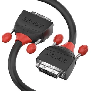 LINDY 36256 DVI-D Single Link Cable - Black Line Black, 2m 2m Black Line - Afbeelding 1 van 3