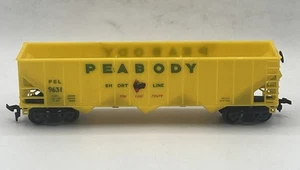 Peabody Short Line PSL 9631 Yellow Train Life Like Hopper Car Ho Scale Free Ship - Picture 1 of 14