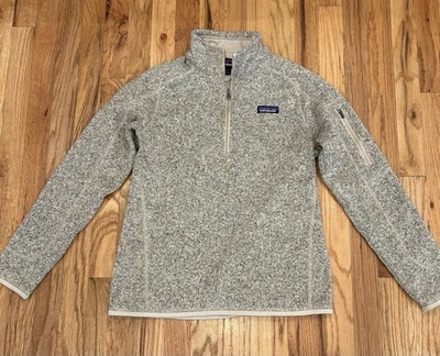 Suéter Patagonia Better Para Mujer Tostado 1/4 Cremallera Jersey Talla Mediana 25617 Pelican Foto 1 de 4
