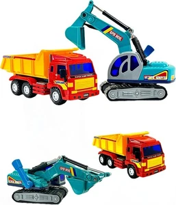 Excavator and Tipper/Dump Truck Construction Medium Duty Toy Set, Big Daddy - Picture 1 of 8